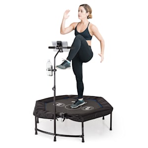 Jumpkit Fitness Trampolin sechseckiges Sprungtuch: 100 x 90 cm (LxB) Tablethalterung