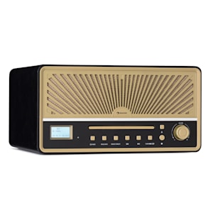 Glastonbury DAB - Radio con lettore CD, casse stereo, BT, DAB/FM, MP3, USB, line-in