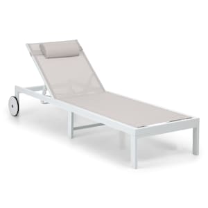 Lucca Lounger Liegestuhl Polyester Aluminium 4-Stufen