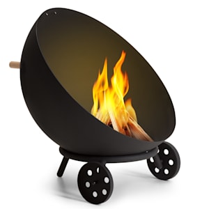 Fireball Egon Stahl-Feuerschale für Garten oder Terrasse Ø 66 cm Grill Regenschutz
