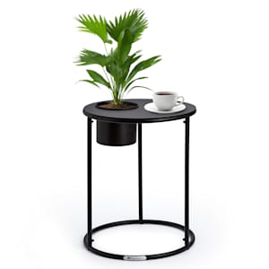 Irvine table basse avec pot de fleurs 41 x 50 cm (ØxH) acier thermolaqué