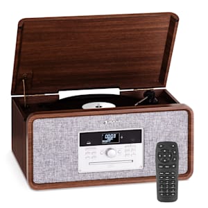 Bella Ann Stereoanlage Plattenspieler Radio DAB+/UKW USB Bluetooth