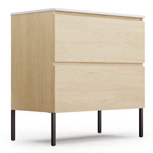 Blumfeldt Johnstone Waschtisch Badschrank 80 cm mit Keramikwaschbecken
