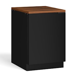 Armario bajo fregadero Blumfeldt WoodVista | Cierre suave | Nogal negro