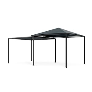 Blumfeldt ShadeMax erweiterbarer Pavillon Dunkelgrau mit UV30+ Schutz