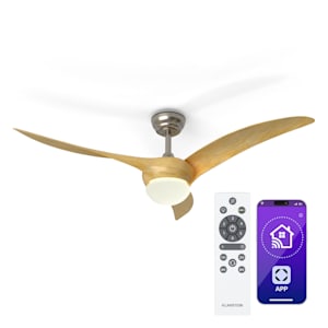 Klarstein Monteverde Smart Deckenventilator mit Licht Ahorn