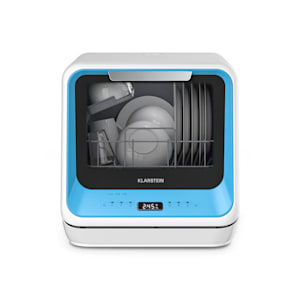 Mini máquina de lavar loiça Amazonia da Klarstein compacta portátil azul