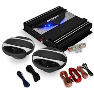 'Black Line 200' Car Stereo System Amplifier Speakers 1400W