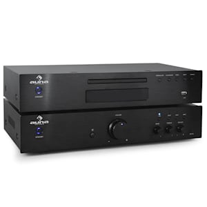 Set amplificador estéreo hifi y reproductor CD Auna 600 w