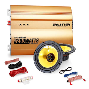 2.0"Golden Race V2" Set HiFi coche amplificador altavoces
