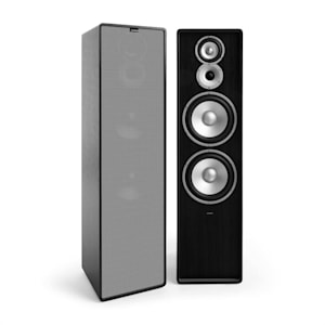 Retrospective 1977 MKII – Altavoz de pie de 3 vías en negro con cubierta gris