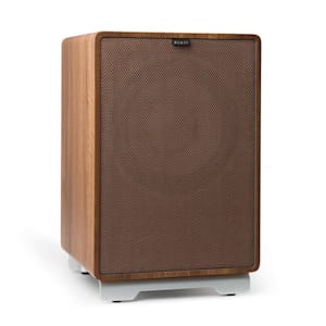 RetroSub - Aktiv-Subwoofer 25,4 cm (10") walnuss inkl. Cover braun