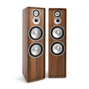 RETROSPECTIVE 1977 MKII - Coppia Altoparlanti Verticali A 3 Vie Noce