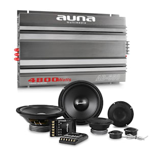 CS-Comp-8 Set Hi-Fi Car Amplificatore 6 Canali Altoparlanti