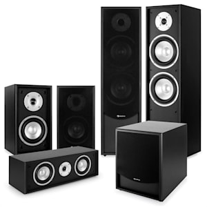 Black-Line 5.1 Heimkino-Set Soundsystem schwarz