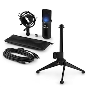 MIC-900B LED USB set de micrófonos V1 micrófono condensadorsoporte de mesa