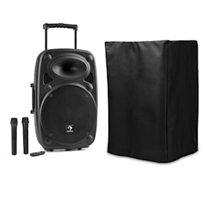 Streetstar 15 Equipo PA portátil con funda Subwoofer de 15" Carrito BT USB