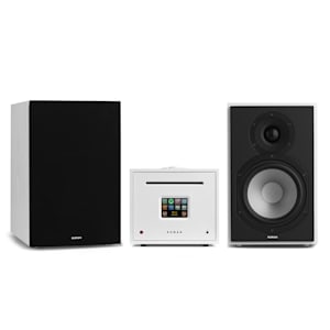 Unison Reference 802 Edition – Set HiFi blanc + caches noir