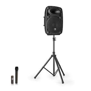Streetstar 10 Mobile PA-Anlage + Stativ 10" Woofer UHF-Mikro 400 W schwarz