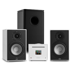 Unison Reference 802 Edition Stereoanlage Verstärker Boxen weiß/schwarz