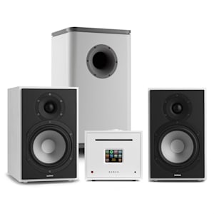 Unison Reference 802 Edition chaîne stéréo amplificateur enceintes blanc/gris clair