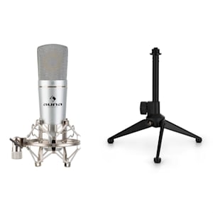 MIC 920 Set V1 con micrófono de condensador, USB, cardioide, funda