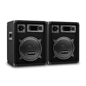 PW-1022 MKII Par de altavoces PA pasivos subwoofer de 10" 200W RMS / máx. 400 W