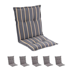 Sylt Cojín acolchado Cojín de exterior para sillas con respaldo alto Almohada Poliéster 50x120x9cm