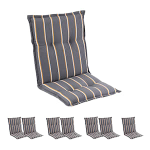 Sylt, Imbottitura, Schienale Alto, Sedia da Giardino, Poggiatesta, Poliestere, 50x120x9cm