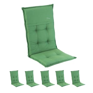 Coussin Coburg Coussin de fauteuil chaise de jardin à dossier haut en polyester 53x117x9 cm