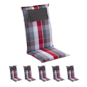 Donau Polsterauflage Sesselauflage Hochlehner Gartenstuhl Polyester 50x120x6cm