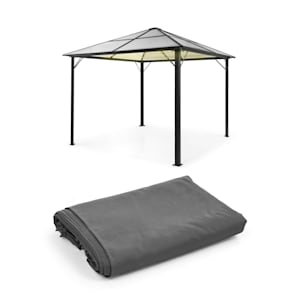 Panthéon Solid Sky Ambient Solar pergola 3x3 m éclairage solaire