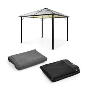 Pantheon Solid Sky Ambient zonne-energie paviljoen 3 x3 m zonne-energie verlichting