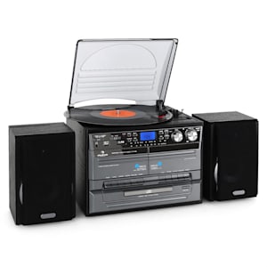 TC-386 Stereoanlage USB MP3 Kassette CD Plattenspieler Encoder
