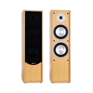 Line 300-BH 2-Way Passive Hi-Fi Tower Speaker Pair 160W RMS Beech