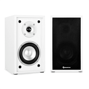 Linie-300-SF-WH Paire d'enceintes d'étagère passives 70W RMS -blanc
