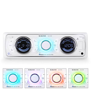 MD-170-BT Autoradio MP3 USB SD RDS AUX Bluetooth -blanc