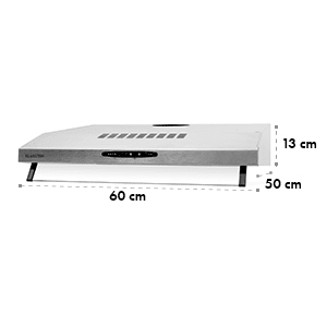 UW60SF Hotte aspirante acier extraction 60cm 165 m³/h