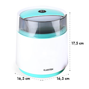 Bacio Azzurro roomijsmachine 0,8 liter wit-blauw