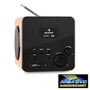 Radio Gaga Internetradio WLAN/LAN DAB/DAB+ UKW USB AUX ahorn