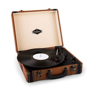 Jerry Lee Giradischi Retrò LP USB Marrone
