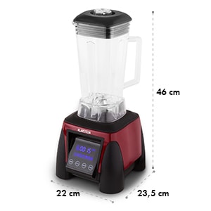 Klarstein Herakles-8G-R, 1800 W, 2 litry, stolní mixér, červený, smoothie, bez BPA
