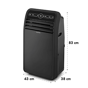 Metrobreeze 9 New York City, mobilná klimatizácia, 2650 W, 9000 BTU/h, časovač, čierna