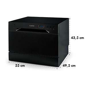 Klarstein Amazonia 6, 1380W, stolná umývačka riadu trieda A+, 49dB