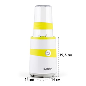 Klarstein Vitalic, 1000W, biely, stojaci smoothie mixér, 2 čepieľkové nadstavce