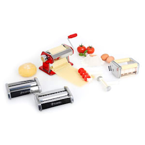 Klarstein Siena Rossa, piros, Pasta Maker, tésztakészítő, 3 kiegészítő