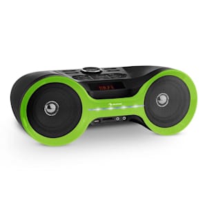 Boombastic Bluetooth Boombox USB SD AUX VHF LED FX