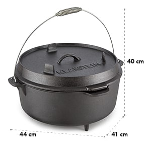 Hotrod 145 Cocotte BBQ 12 qt / 11,4 litres Fonte - noir