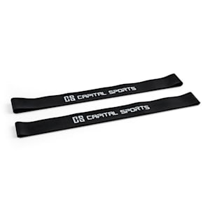 Bandizo Gymnastik-Band Widerstand Rubber 60 cm 2 Stück schwarz