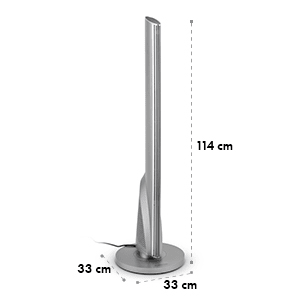 Klarstein Skyscraper Heat, 1600/2500 W, meleg levegős kerámia toronyventilátor, oszcilláció, időzítő